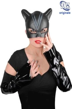 Set Catwoman Con Maschera Manicotti E Unghie Originale DC Comics