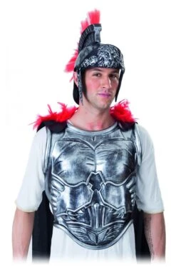 Set Pettorale Armatura Antico Romano, Mantello Ed Elmo