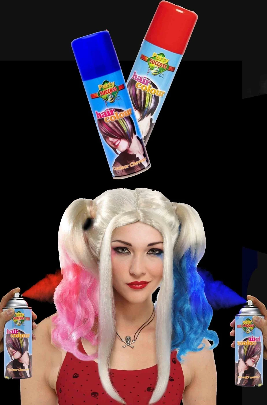 Colore Per Capelli Set Harley Quinn E Tifoso Di Genoa Bologna Catania