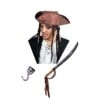 Set Pirata Con Cappello, Spada, Uncino, Occhiello E Orecchino