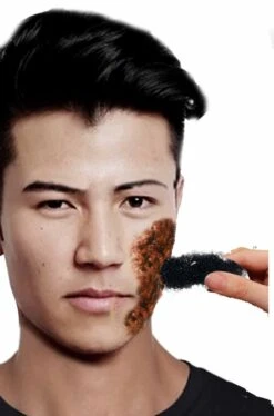 Spugnetta Da Trucco Goffrata Per Barbe Finte E Ferite Finte