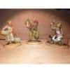 Statuine Del Presepe 7cm Gruppo Lavandaia,contadino,ciabattino