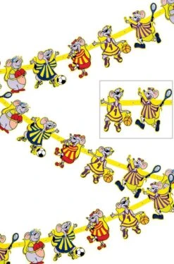 WIDMANN Striscione Festa Bambini Topolini Sportivi