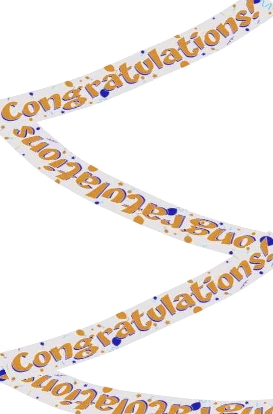 AMSCAN Striscione Festa Congratulazioni (congratulations) In Foil Metallizzato 3,66mt