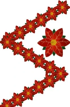 AMSCAN Striscione Ghirlanda Festone Di Natale In Carta Con Stelle Di Natale