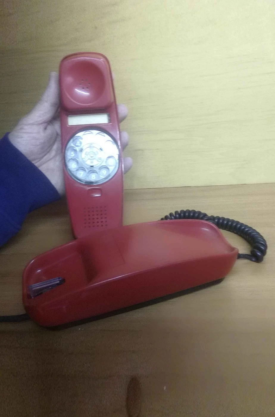 Telefono Storico Rosso Anni 70 80 Gondola Vintage Fisso A Disco - immagine 2