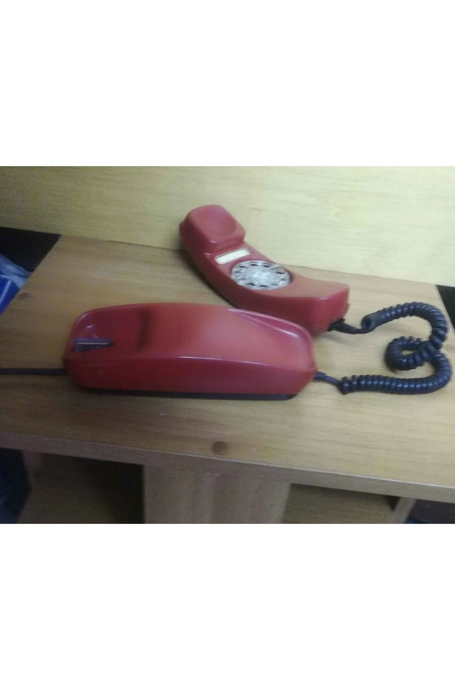 Telefono Storico Rosso Anni 70 80 Gondola Vintage Fisso A Disco - immagine 3