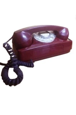 Telefono Storico Rosso Anni 80 Vintage Fisso A Disco