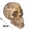 Teschio Decorativo In Resina Cm 4 Ridens Gotico