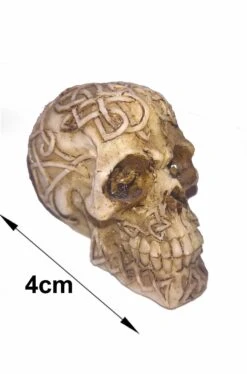 Teschio Decorativo In Resina Cm 4 Ridens Gotico