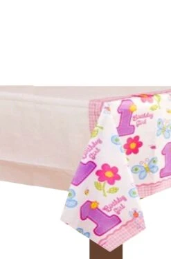 AMSCAN Primo Compleanno Bambina Party Tovaglia Di Carta Cm 137x259
