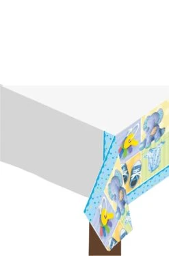 AMSCAN Tovaglia Party Di Plastica Azzurra Elefantino Bimbo137x259