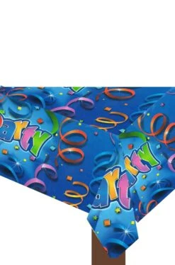 AMSCAN Blu Party Tovaglia Party Prismatica Blu In PVC 120x180cm