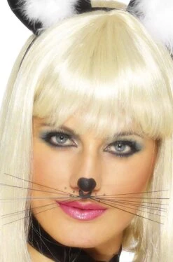 Smiffys Trucco: Baffi Vibrisse Da Gatto Con Anello