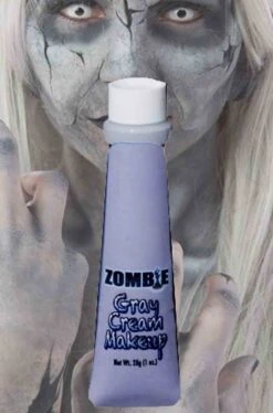 Trucco Teatrale Fondotinta Grigio Tubetto Aqua Color 28ml Zombie, Pietra, Statue