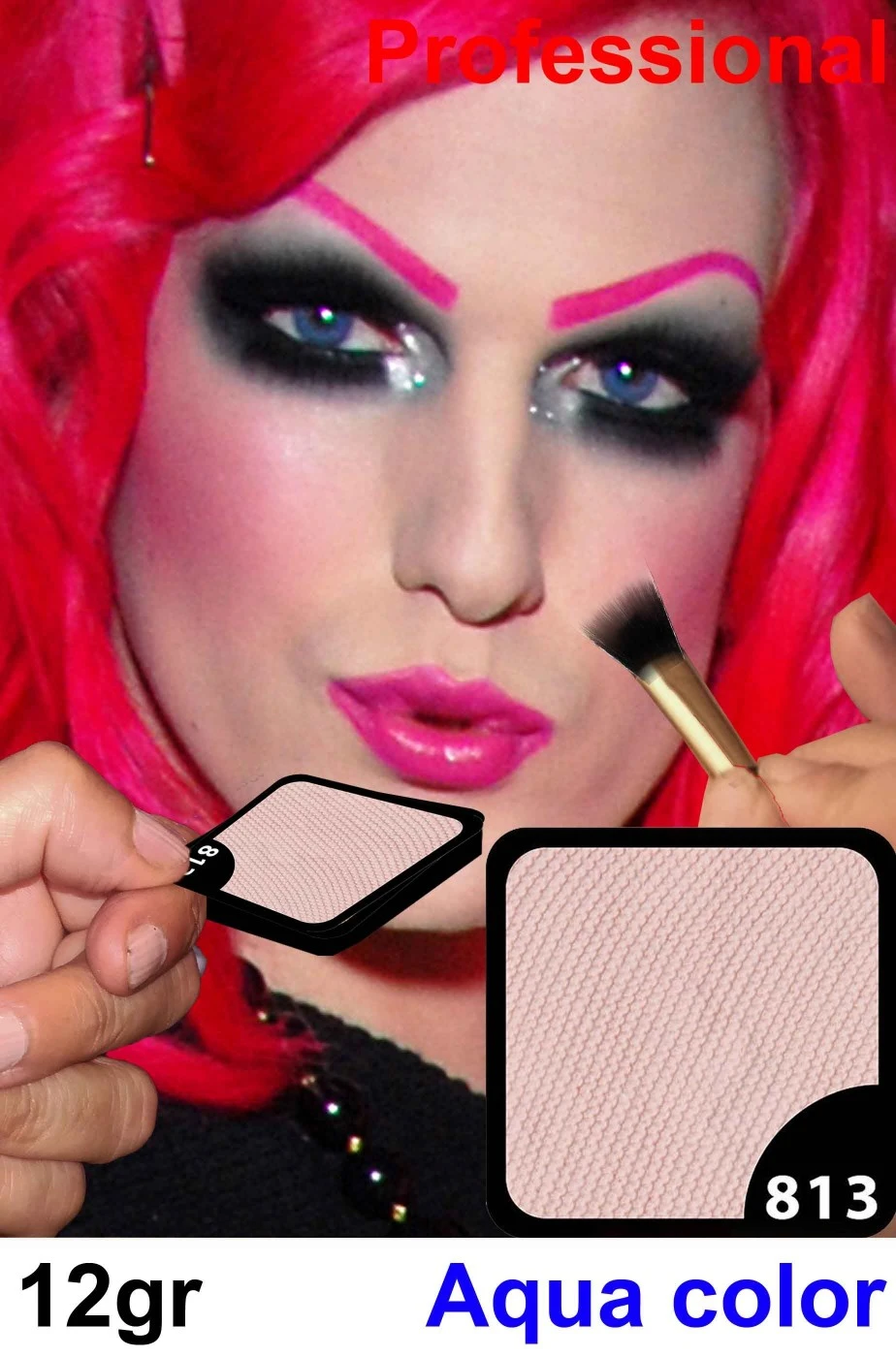 Trucco Professionale Aqua Color Cialda 12gr Rosa Oslo