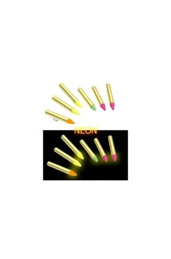 Smiffys Trucco Scatola 6 Matite. Neon Fluo