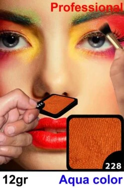 Trucco Professionale Aqua Color Cialda 12gr Arancio Topazio
