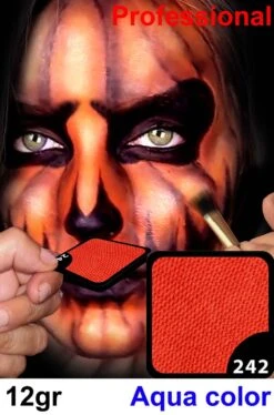 Trucco Professionale Aqua Color Cialda 12gr Arancione Zenzero