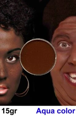 Trucco Teatrale In Cialda Acqua Color Marrone 15gr