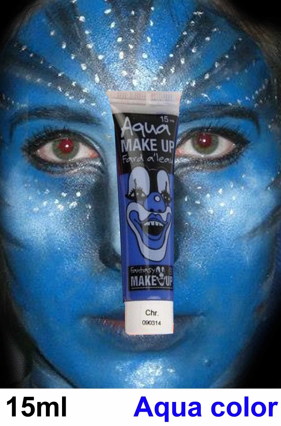 Trucco Teatrale Tubetto Aqua Color 15ml Blu