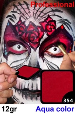 Trucco Professionale Aqua Color Cialda 12gr Rosso Ciliegia