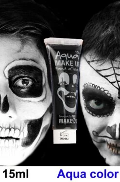 Trucco Teatrale Tubetto Aqua Color 15ml Nero