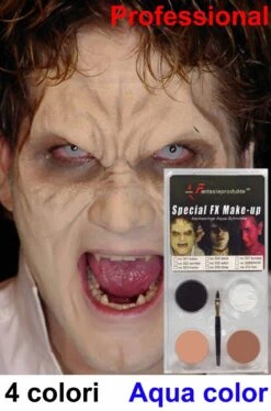 Trucco Teatrale Palette Aqua Color 4 Colori Base Halloween