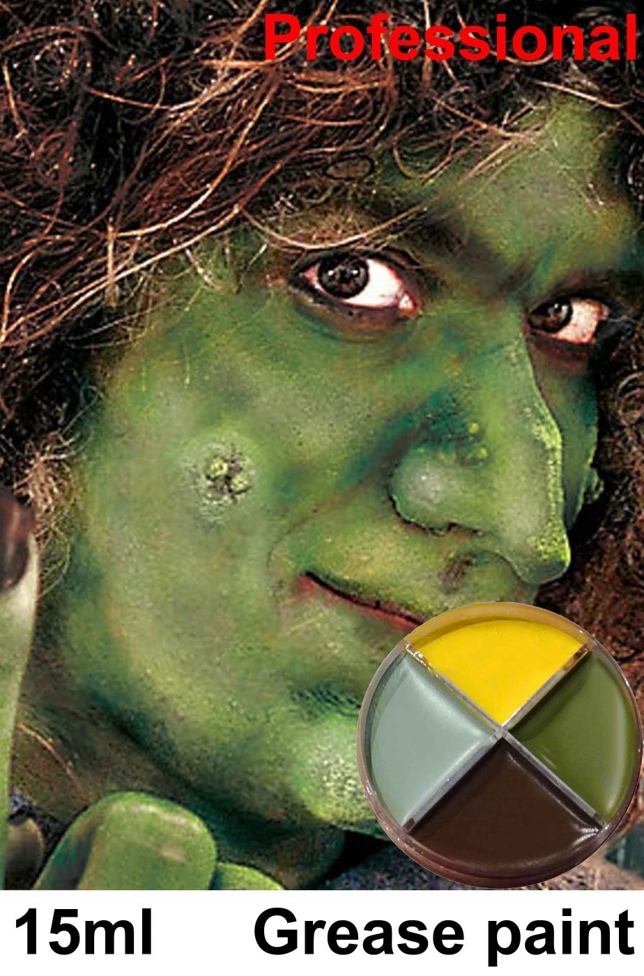 Trucco Teatrale Palette In Cialda Grease 4 Colori Strega 15gr