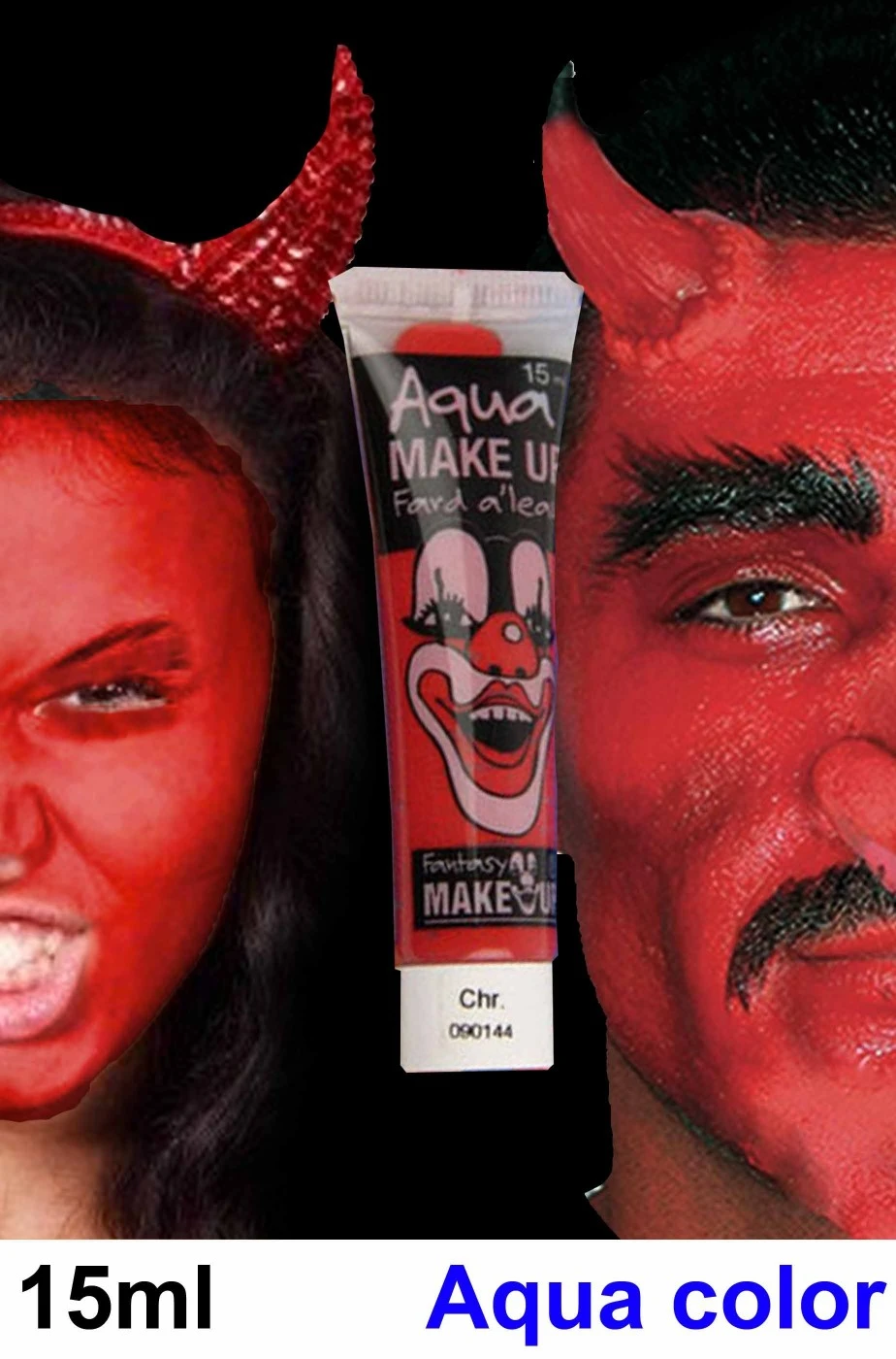 Trucco Teatrale Tubetto Aqua Color 15ml Rosso - immagine 2