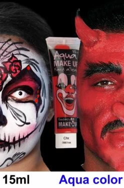 Trucco Teatrale Tubetto Aqua Color 15ml Rosso