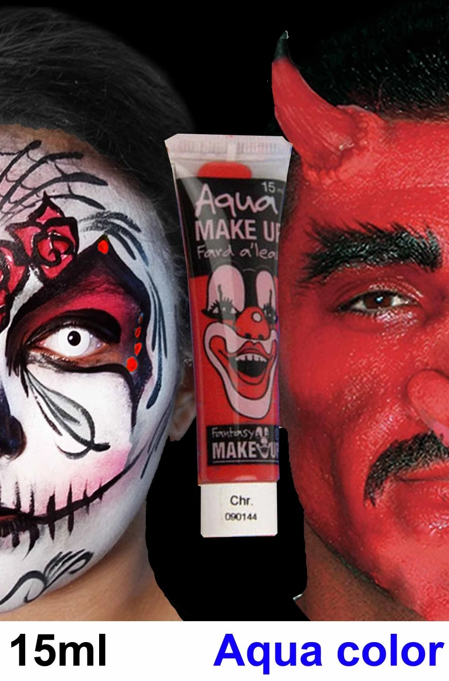 Trucco Teatrale Tubetto Aqua Color 15ml Rosso