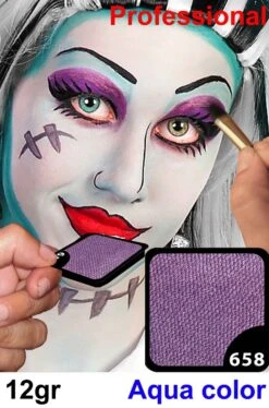 Trucco Professionale Aqua Color Cialda 12gr Viola Lilla