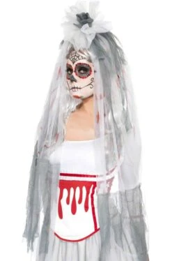 Smiffys Velo Da Sposa Insanguinato Dia De Los Muertos