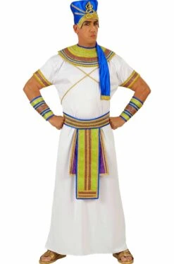 Costume Uomo Faraone Egiziano Ramses Bianco