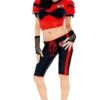 Costume Donna Giocatrice Di Football O Rugby Completo Da Palestra