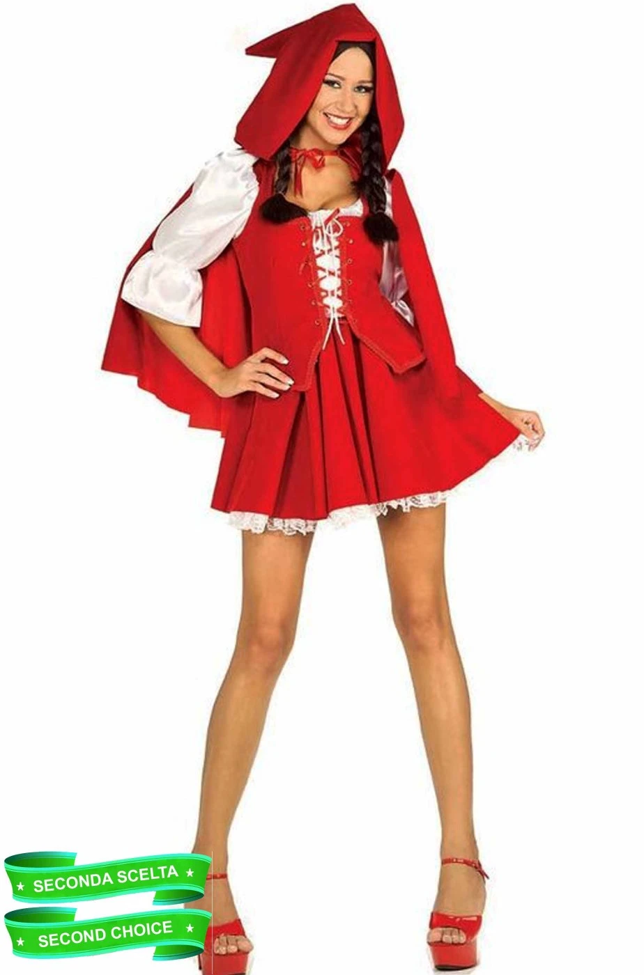 Costume Cappuccetto Rosso De Luxe Scontato SECONDA SCELTA