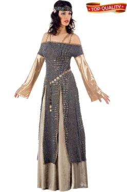 Costume Donna Regina Medievale Lady Ginevra O Elfa