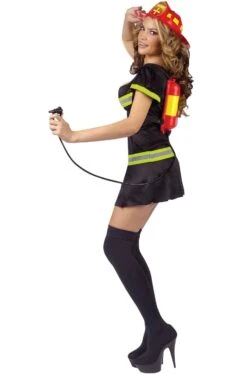 Costume Da Pompiera Vigile Del Fuoco Donna Adulta